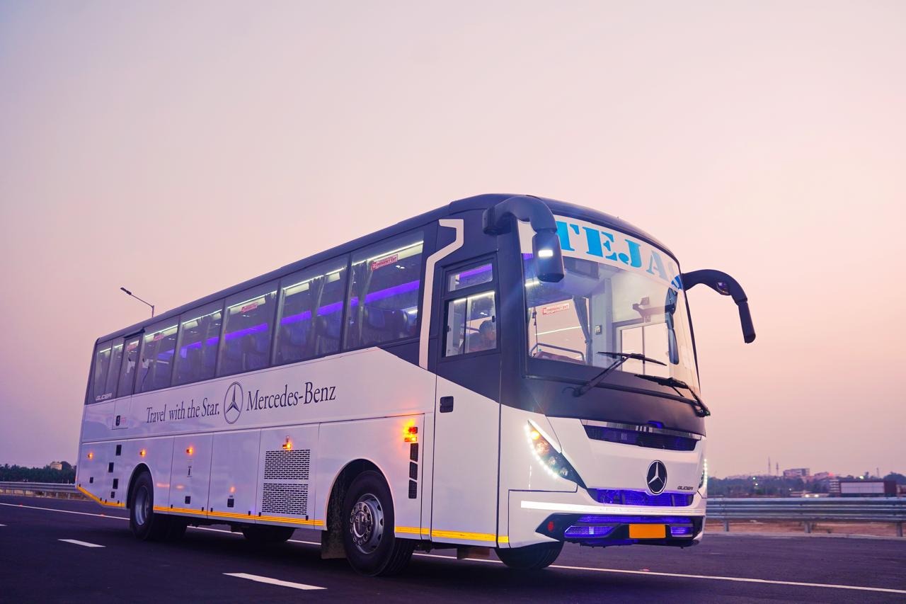 Traveller bus ready for intercity travel